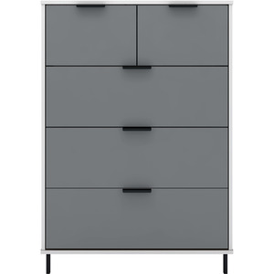 Madrid 3 Door Wardrobe Bedroom Set - Grey by Seconique