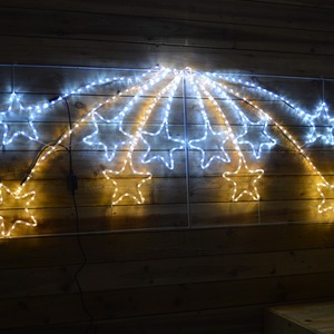 Twinkling Star Rope Light Silhouette Warm LEDs - White by Samuel Alexander