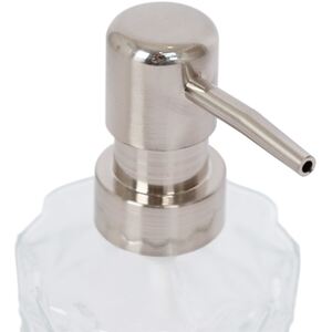 Prism Glass Soap Dispensers - 330ml - Pack of 4 - Clear by Harbour Housewares