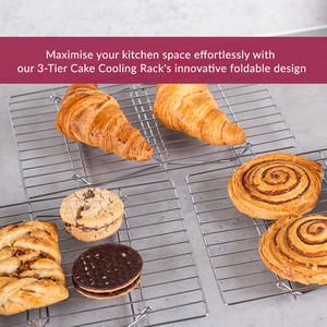 Innoteck 3 Tier Stackable Cake Cooling Rack - Chrome by Innoteck