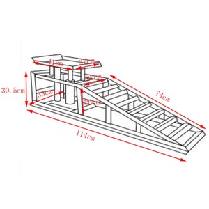 Switzer Lift 2 Ton Hydraulic Vehicle Car Ramp - Grey by SwitZer