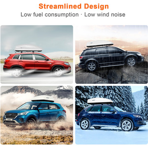 400L Cargo Box Waterproof Rooftop Cargo Carrier by Costway