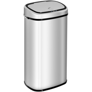 HOMCOM Sensor Bin 68L Automatic Kitchen Waste - Silver by HOMCOM