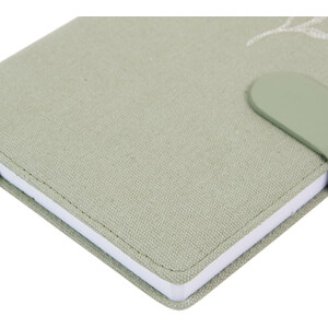 Eco A5 Cotton Notebook - Green