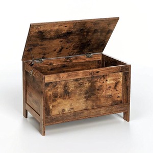 Wooden Storage Chest Trunk with Lid - Brown by Modcraft