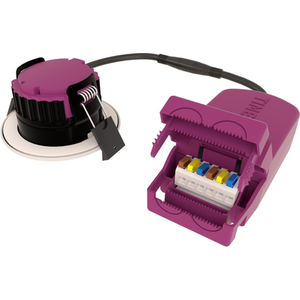 IQ SMART 8w LED RGBCW Fire Rated Downlight - White / WiFi Connectivity by TIMELED