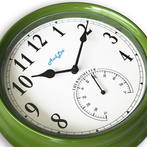 Pololio Wall Clock with Thermometer by Audlee