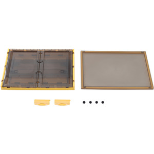 Set of 3 Foldable Storage Boxes with Wheels - Yellow by Livingandhome