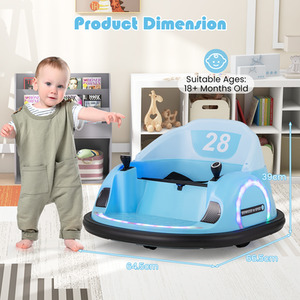 Kids Ride on Bumper Car - Blue by Costway