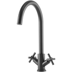 Stainless Steel Dual Handle Kitchen Tap by Livingandhome