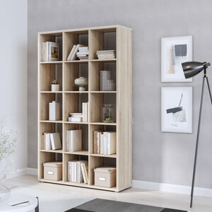 Mauro 3x5 Shelving Unit - Sand Oak by Furniture To Go