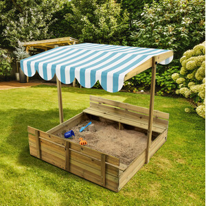 Wooden Sandpit with Canopy - Natural by Plum