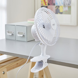 Neo Mini Clip Base Mount Desk Fan - White by Neo