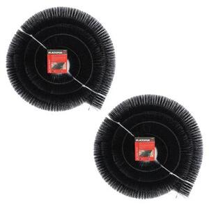 Stainless Steel Gutter Brushes - 4M - Black - Pack of 2 - Black by Blackspur