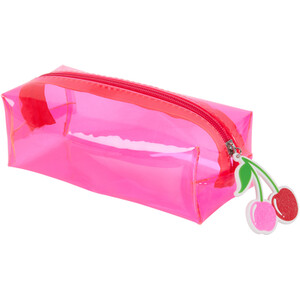 Pink Clear Pencil Case - Pink