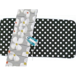 X Large Ironing Board Cover For Table Top Travel Mat Pad Holiday Caravan - Black White by Gr8 Home