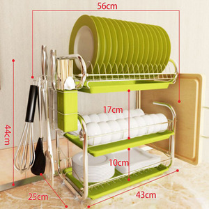 Kitchen 3-Tier Dish Drainer with Cutting Boards by lifeideas