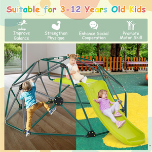 Climbing Dome and Play Set - Green by Costway