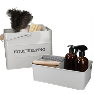 Living Nostalgia French Grey Housekeeping Tin - Grey by KITCHENCRAFT