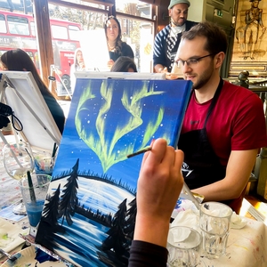 Sip and Paint Experience for Two - Pink by Find Me A Gift