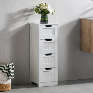 Priano 4 Drawer Freestanding Unit - White by Vida Designs