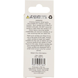 Coloured Number Candle - Pink / 5 by My Party