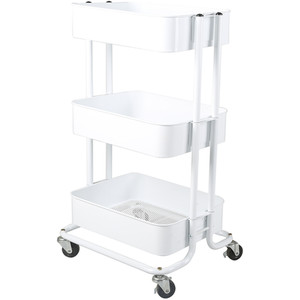 3 Tier Trolley - White