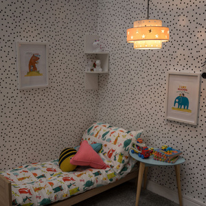 Weaver Pink Ceiling Pendant Shade - Pink by ValueLights