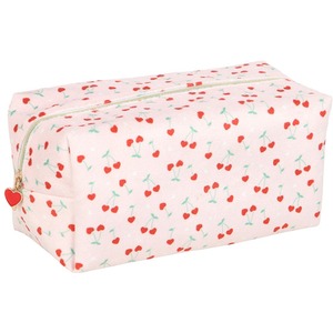 Heart Cherry Print Makeup Bag - 20cm by Kingsbury Gifts