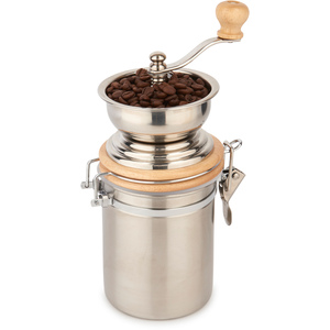 La Cafetire Traditional Hand-Operated Coffee Mill - Silver by LA CAFETIERE