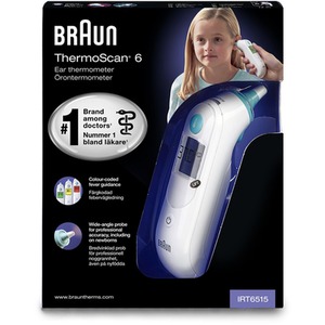 Braun ThermoScan 6 infrared Ear Thermometer - White by Braun
