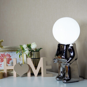 Astronaut Table Lamp - Silver