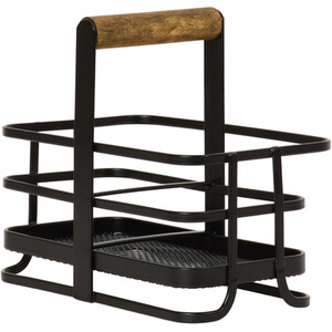 Malmo Storage Caddy with Handle - Black