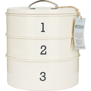 Living Nostalgia Three Tier Cake Tin - Neutral by Living Nostalgia