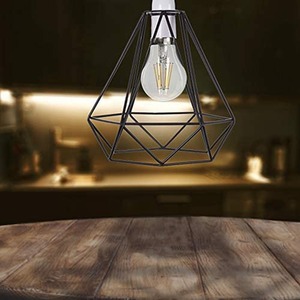 Metal Cage Pendant Light Shade - Black by Giggi