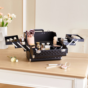 Aluminum Alloy Dual-Opening Cosmetic Organiser by komore