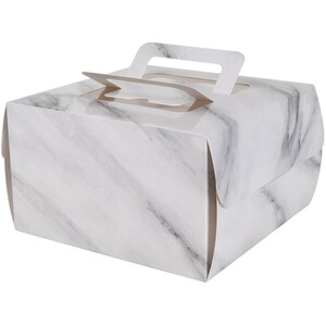 Large Marble Cake Box