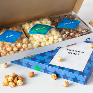 You Are A Star Gourmet Popcorn Letterbox Gift - Blue by Popcorn Shed
