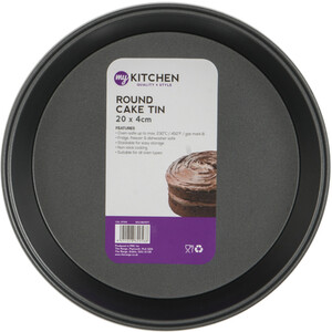20cm Round Cake Tin - Black by My Kitchen
