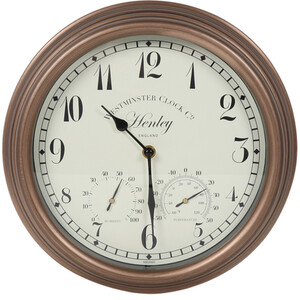 Henley Wall Clock and Thermometer by Smart Garden Products