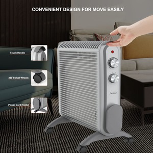 900-2000W Portable Electric Convector Heater - Grey