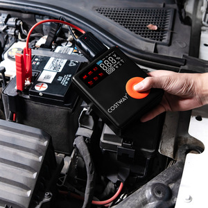 Jump Starter with Air Compressor - Black by Costway