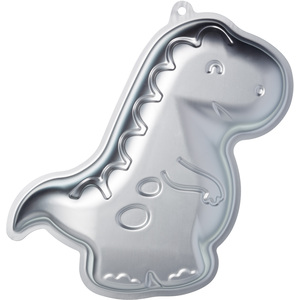 KitchenCraft Silver Anodised Dinosaur Shaped Cake Pan - Silver by KitchenCraft