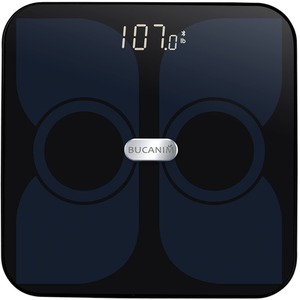 Digital Bluetooth Bathroom Weighing Scales Body Fat Smart Analyzer - Black by Bucanim