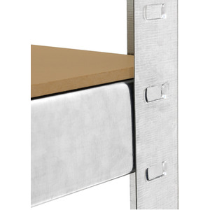 Monster Racking 2x Galwix Galvanised Steel Shelves - Silver by Monster Racking