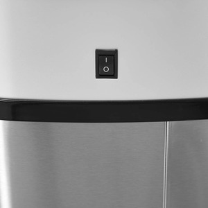 HOMCOM Sensor Waste Bin - Silver / 58l by HOMCOM