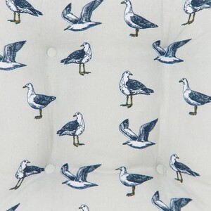 Seagull Seat Pad with Navy Trim - Blue