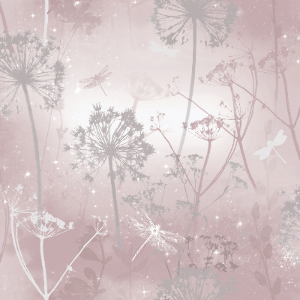Damselfly Wallpaper - Pink by Arthouse