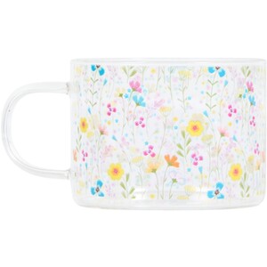 In Bloom Glass Mug - Clear