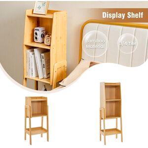 Freestanding Storage Shelving Unit Bookcase Stand - Brown by Costway
